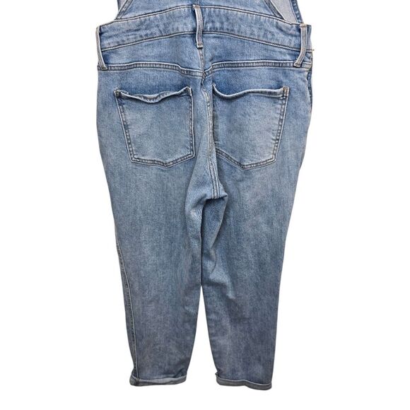Old Navy Women's 8 Light Wash Blue Jean Denim Overalls - Picture 7 of 16
